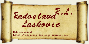 Radoslava Lasković vizit kartica